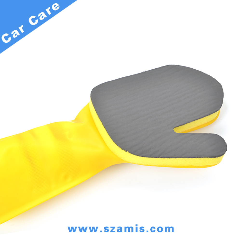 AMS-C029-01 Car Wash Long Rubber Clay Glove 